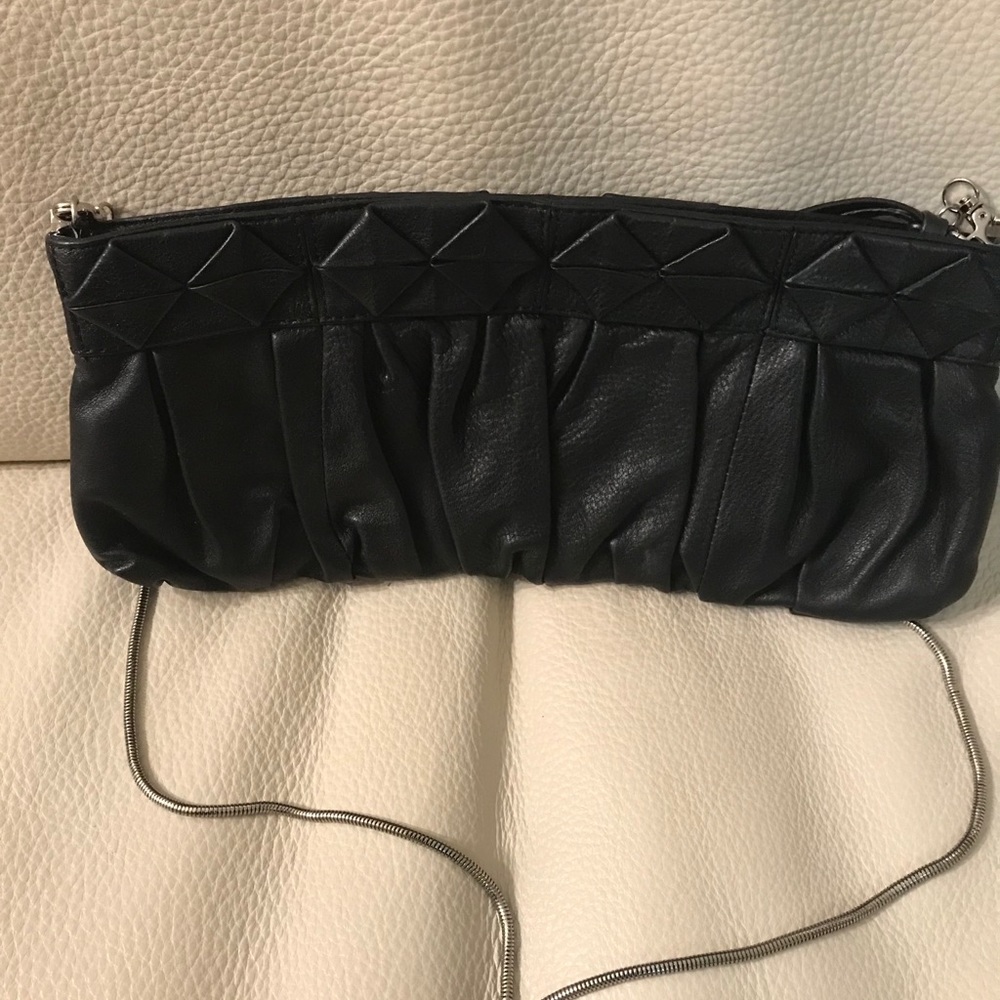 Elliott Lucca Black Leather Clutch - Picture 2 of 3